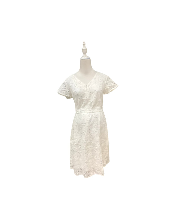 A White Short Sleeve Dresses from Dear in size Maternity-S for maternity. (Front View)
