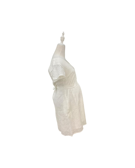 A White Short Sleeve Dresses from Dear in size Maternity-S for maternity. (Back View)