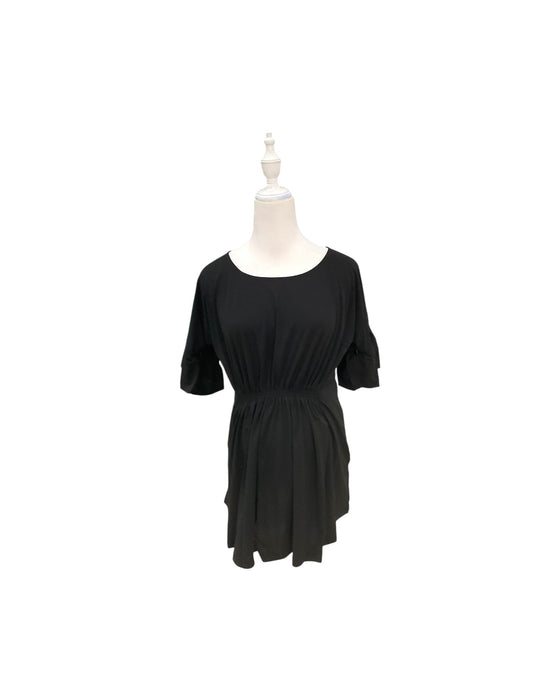 A Black Short Sleeve Tops from Jump Eat Cry in size Maternity-S for maternity. (Front View)