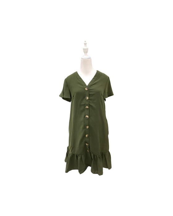 A Green Short Sleeve Dresses from Dear in size Maternity-S for maternity. (Front View)