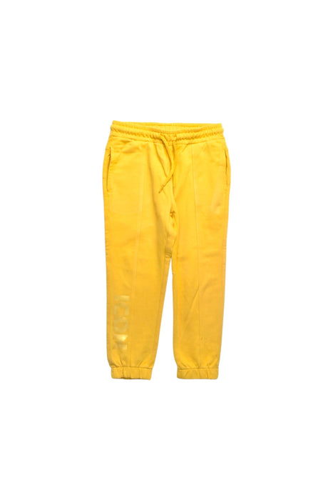 A Yellow Sweatpants from Coccodrillo in size 4T for boy. (Front View)