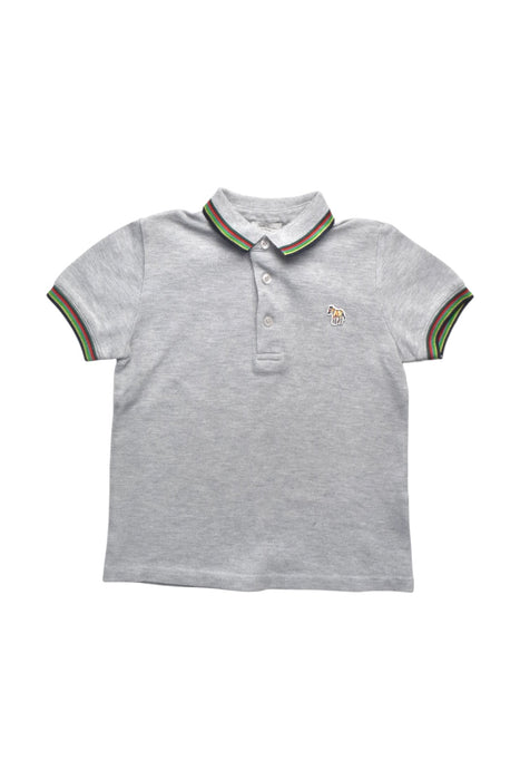 A Grey Short Sleeve Polos from Paul Smith in size 5T for boy. (Front View)