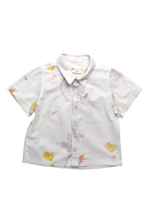 A White Short Sleeve Shirts from Love Bonito in size 4T for boy. (Front View)