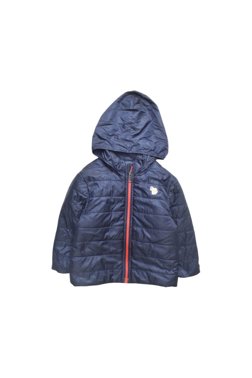 A Navy Puffer/Quilted Jackets from Paul Smith in size 2T for boy. (Front View)