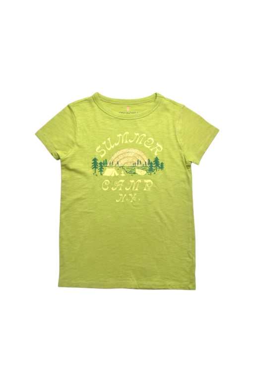 A Green Short Sleeve T Shirts from Crewcuts in size 8Y for girl. (Front View)