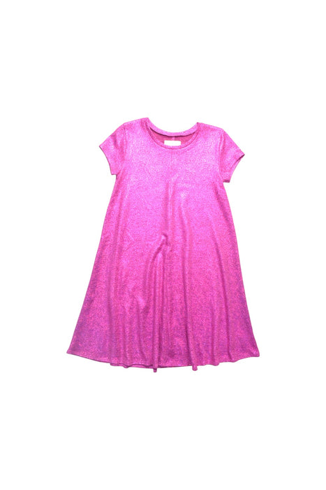 A Pink Short Sleeve Dresses from Tucker & Tate in size 7Y for girl. (Front View)