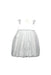 A White Sleeveless Dresses from Le Petit Society in size 8Y for girl. (Front View)