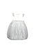 A White Sleeveless Dresses from Le Petit Society in size 8Y for girl. (Back View)