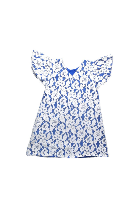 A Blue Short Sleeve Dresses from Sea Apple in size 8Y for girl. (Back View)