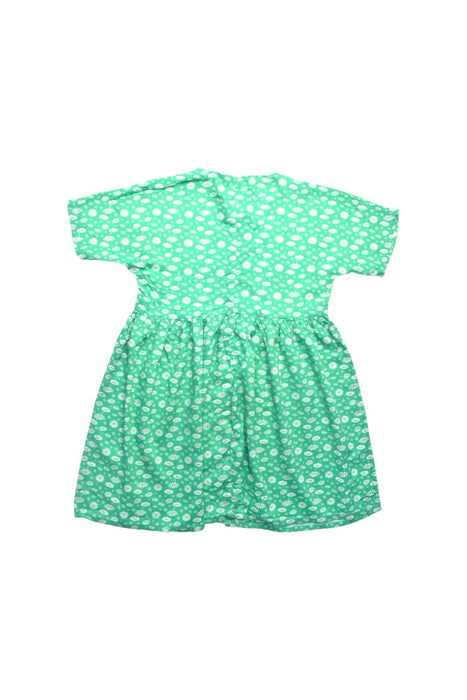 A Green Short Sleeve Dresses from Seed in size 9Y for girl. (Back View)