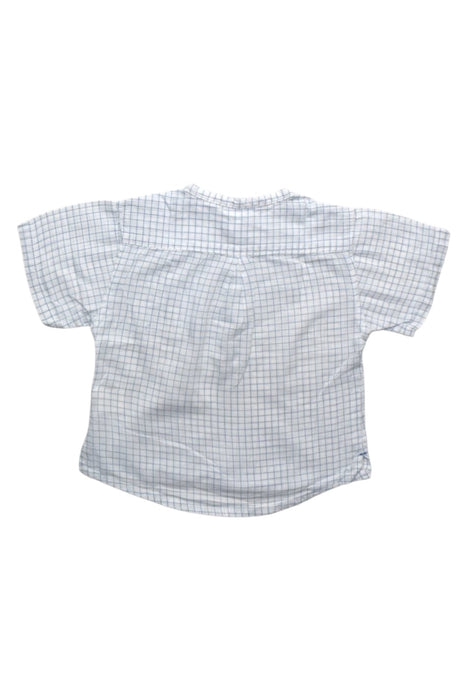 A White Short Sleeve Shirts from Chateau de Sable in size 12-18M for boy. (Back View)
