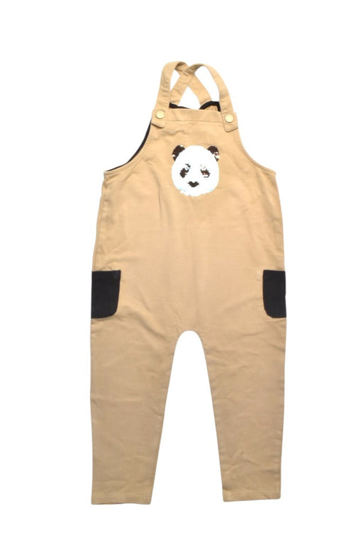 A Beige Long Overalls from Petit Bateau in size 3T for girl. (Front View)