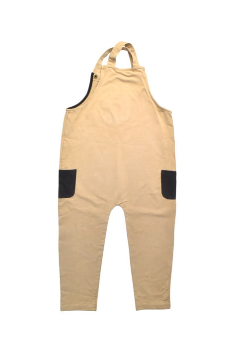 A Beige Long Overalls from Petit Bateau in size 3T for girl. (Back View)