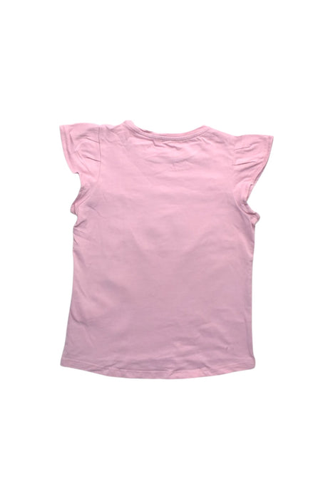 A Pink Short Sleeve Tops from Du Pareil au même in size 8Y for girl. (Back View)