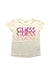 A White Short Sleeve T Shirts from Guess in size 5T for girl. (Front View)