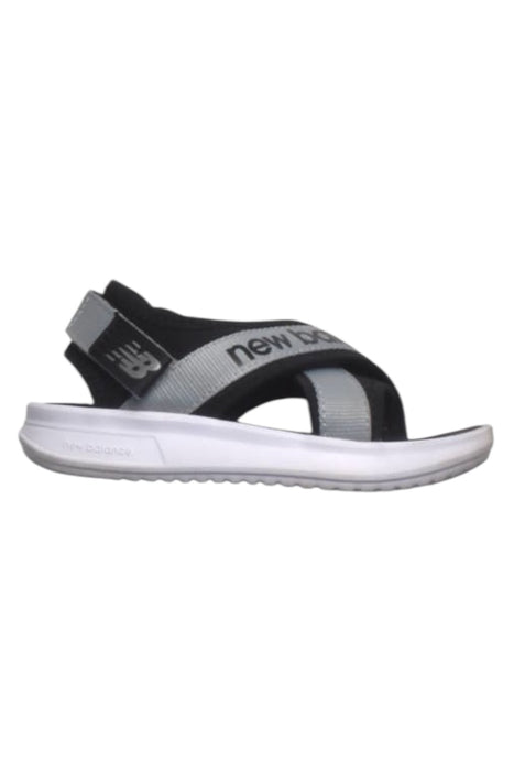 A Black Sandals from New Balance in size 3T for boy. (Front View)