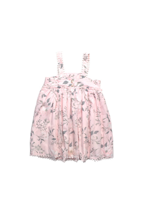 A Pink Sleeveless Dresses from Joie in size 2T for girl. (Back View)
