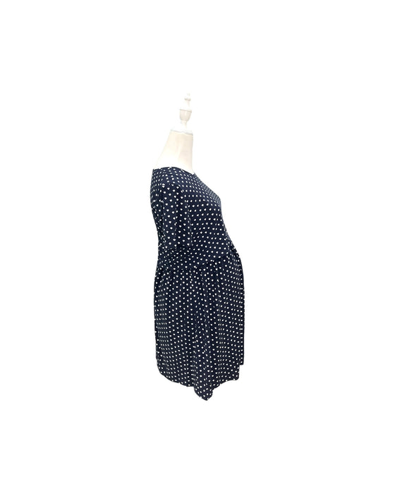 A Navy Short Sleeve Dresses from Dear in size Maternity-S for maternity. (Back View)