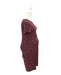 A Burgundy Short Sleeve Dresses from Dear in size Maternity-S for maternity. (Back View)