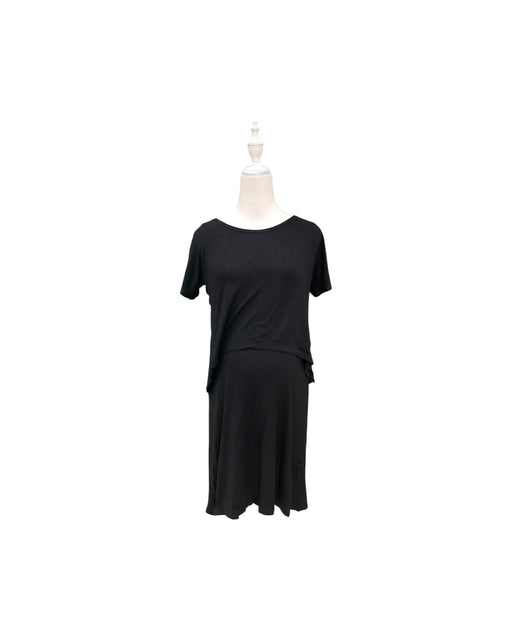 A Black Short Sleeve Dresses from Dear in size Maternity-S for maternity. (Front View)