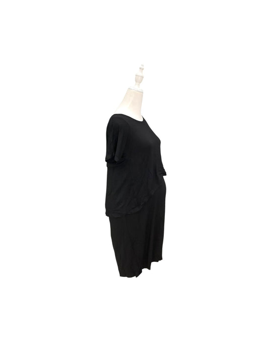 A Black Short Sleeve Dresses from Dear in size Maternity-S for maternity. (Back View)