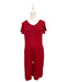 A Red Short Sleeve Jumpsuits from Mothercot in size Maternity-S for maternity. (Front View)