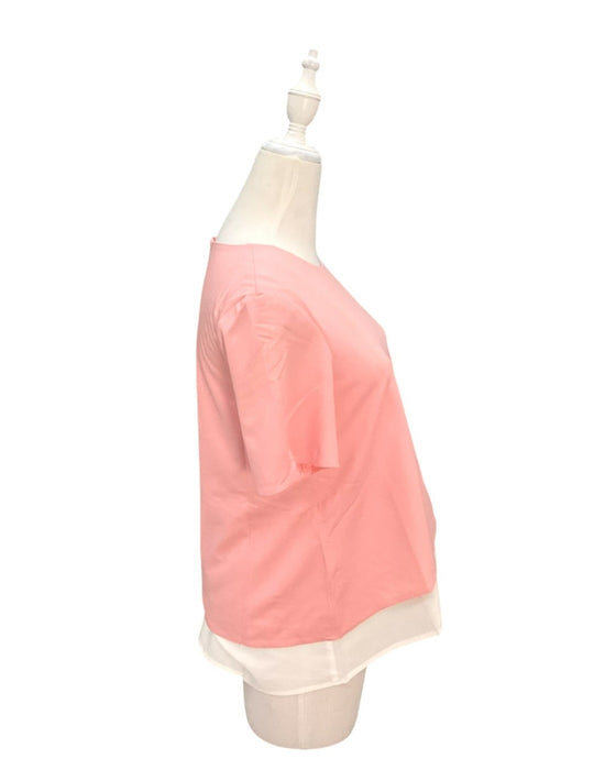 A Pink Short Sleeve Tops from Dear in size Maternity-S for maternity. (Back View)