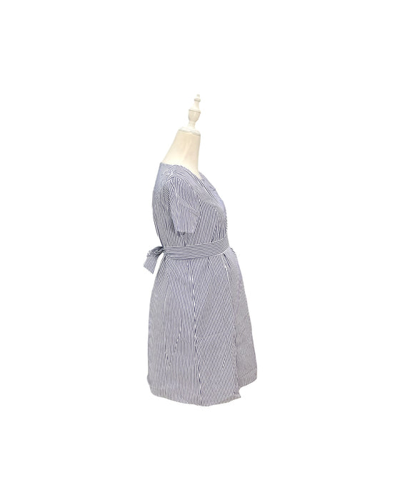 A Blue Short Sleeve Dresses from Dear in size Maternity-S for maternity. (Back View)