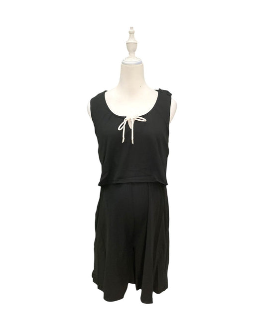 A Black Sleeveless Rompers from Mothercot in size Maternity-S for maternity. (Front View)