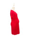 A Red Short Sleeve Dresses from Mothercot in size Maternity-S for maternity. (Back View)