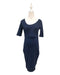 A Navy Short Sleeve Dresses from Mothercot in size Maternity-S for maternity. (Front View)