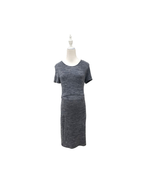 A Grey Short Sleeve Dresses from Mothercot in size Maternity-S for maternity. (Front View)