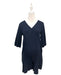 A Navy Short Sleeve Tops from Mothercot in size Maternity-S for maternity. (Front View)