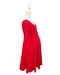 A Red Short Sleeve Dresses from Mothercot in size Maternity-S for maternity. (Back View)