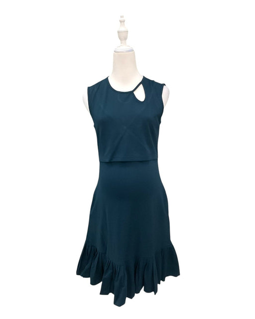 A Teal Sleeveless Dresses from Mothercot in size Maternity-S for maternity. (Front View)