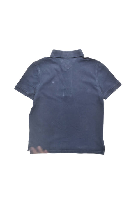 A Navy Short Sleeve Polos from Tommy Hilfiger in size 6T for boy. (Back View)