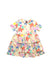 A Multicolour Short Sleeve Dresses from Desigual in size 5T for girl. (Front View)