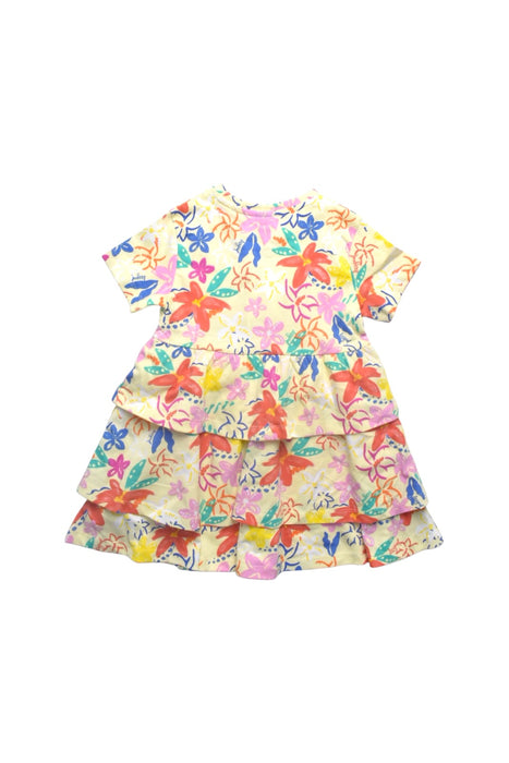 A Multicolour Short Sleeve Dresses from Desigual in size 5T for girl. (Back View)