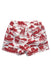 A Red Swim Shorts from Petit Bateau in size 6-12M for boy. (Back View)
