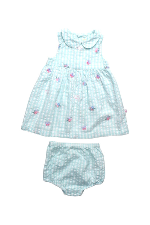 A Blue Dress Sets from Jojo Maman Bébé in size 0-3M for girl. (Front View)