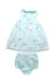A Blue Dress Sets from Jojo Maman Bébé in size 0-3M for girl. (Back View)