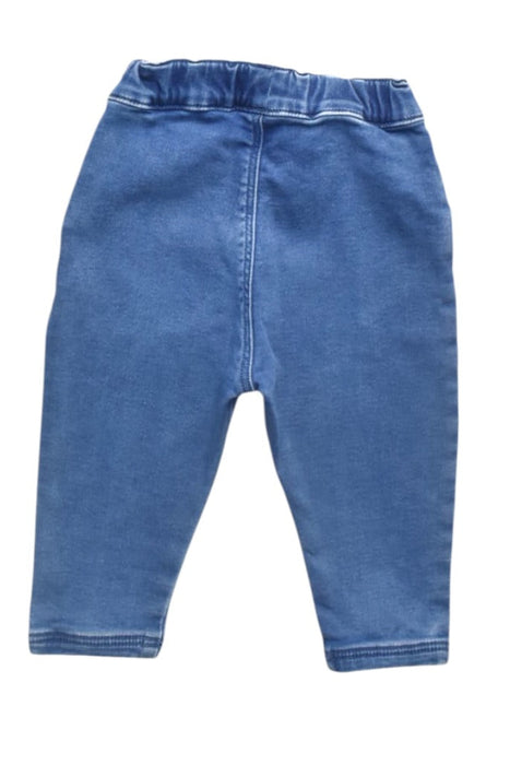 A Blue Jeggings from Petit Bateau in size 6-12M for boy. (Back View)
