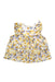A Yellow Sleeveless Tops from Petit Bateau in size 12-18M for girl. (Front View)