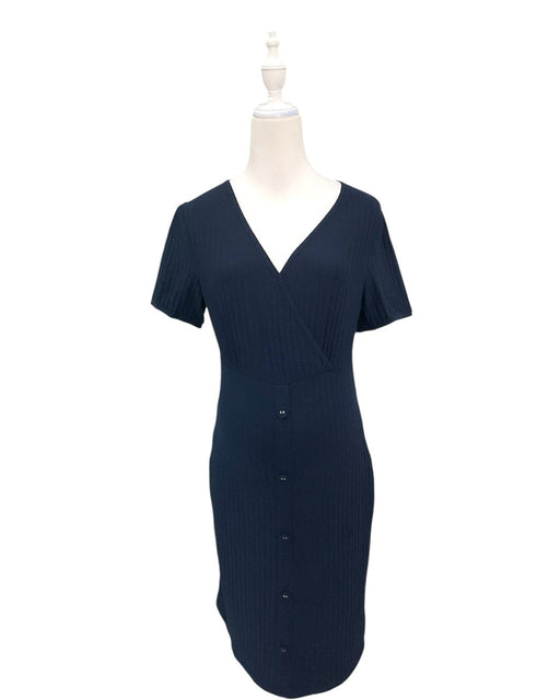 A Navy Short Sleeve Dresses from Jump Eat Cry in size Maternity-S for maternity. (Front View)