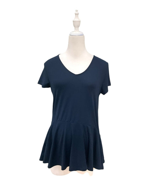 A Navy Short Sleeve Tops from Jump Eat Cry in size Maternity-S for maternity. (Front View)