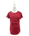 A Red Short Sleeve Tops from Mothercot in size Maternity-S for maternity. (Front View)
