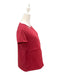 A Red Short Sleeve Tops from Mothercot in size Maternity-S for maternity. (Back View)