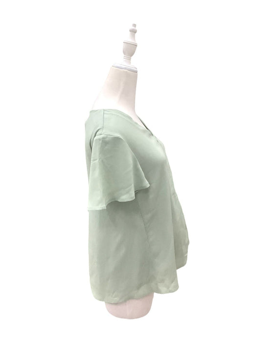 A Green Short Sleeve Tops from Dear in size Maternity-S for maternity. (Back View)