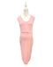 A Pink Sleeveless Dresses from Jump Eat Cry in size Maternity-S for maternity. (Front View)