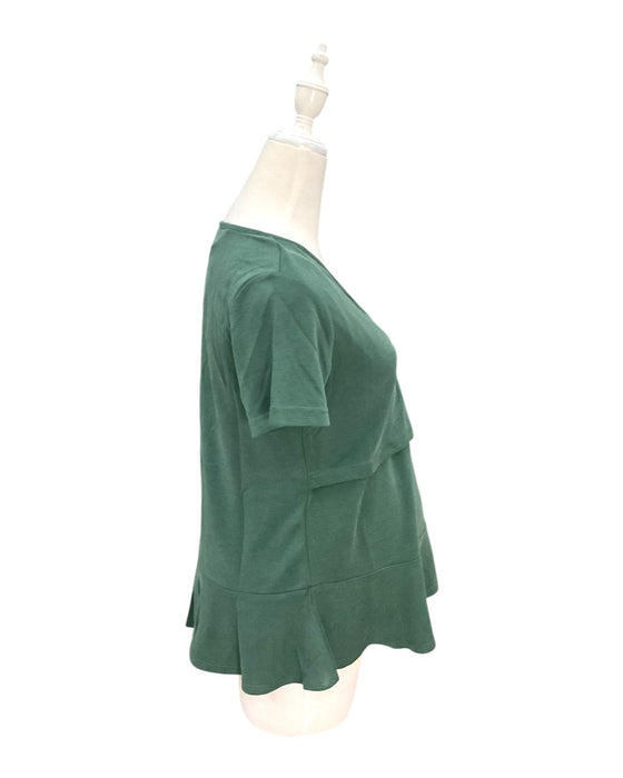 A Green Short Sleeve Tops from Jump Eat Cry in size Maternity-S for maternity. (Back View)